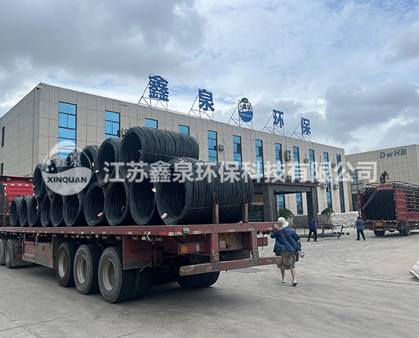 除塵有機(jī)硅袋籠發(fā)貨現(xiàn)場